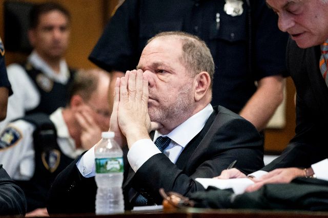 Weinstein in court today.